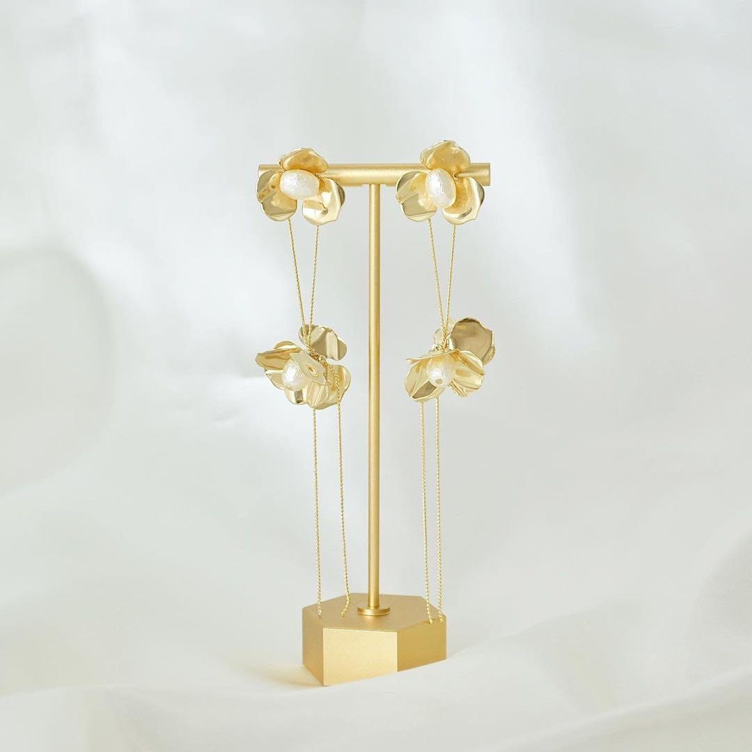 ブライダルアクセサリー　結婚式　ピアス　ヘアピン　パールヘアピン　リーフピン