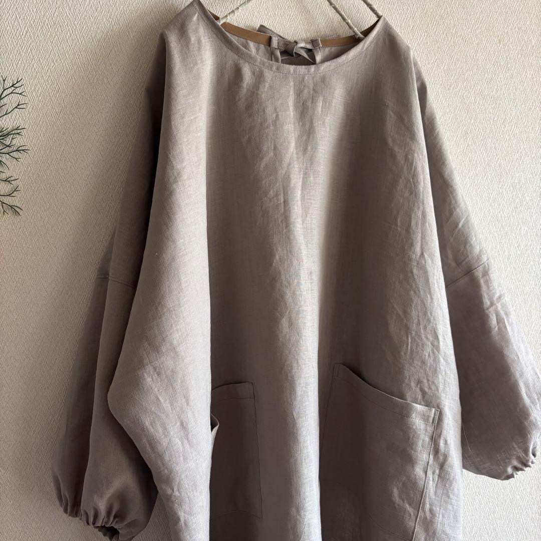 #26005 ハルソラタン　リネン100% かっぽう着