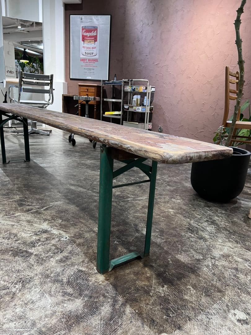 ​WANT ANTIQUE ウォントアンティーク ヴィンテージベンチ 220cm