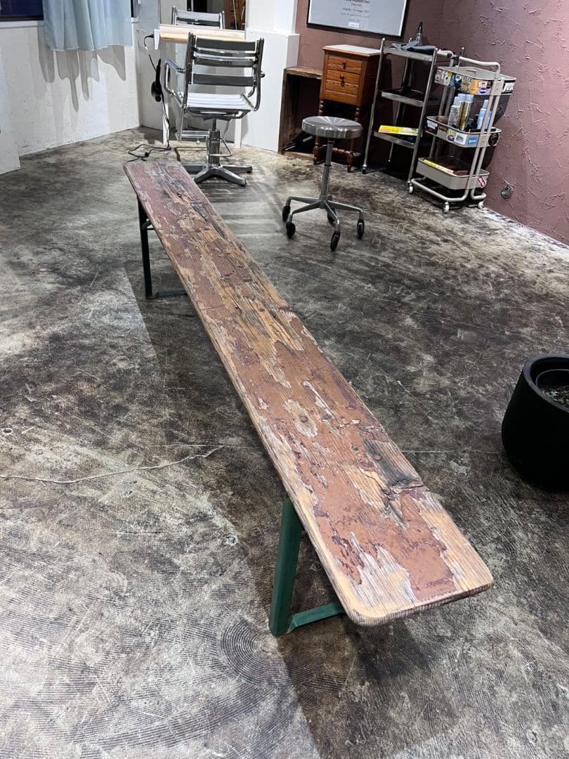 ​WANT ANTIQUE ウォントアンティーク ヴィンテージベンチ 220cm