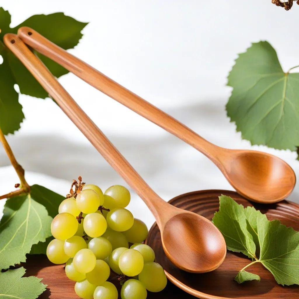 木製 ロングハンドル 高耐熱性 調理スプーン 混合スプーン 手作り調理器具