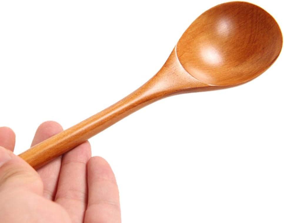 木製 ロングハンドル 高耐熱性 調理スプーン 混合スプーン 手作り調理器具
