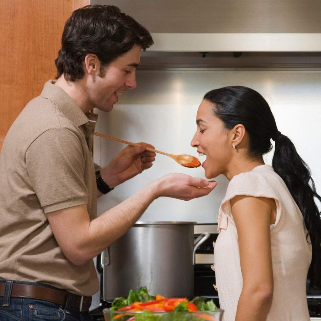 木製 ロングハンドル 高耐熱性 調理スプーン 混合スプーン 手作り調理器具