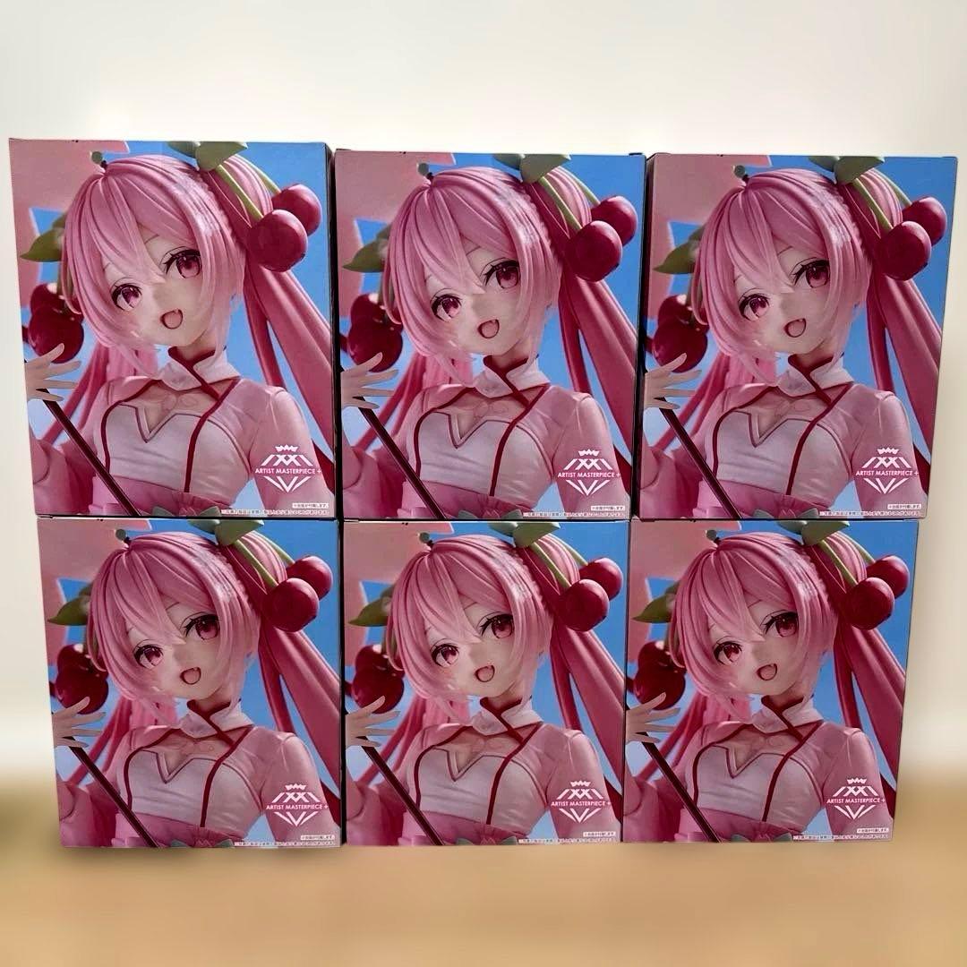 桜ミク AMP＋ フィギュア ～桜ドレスver.～ 6体セット 【新品未使用】