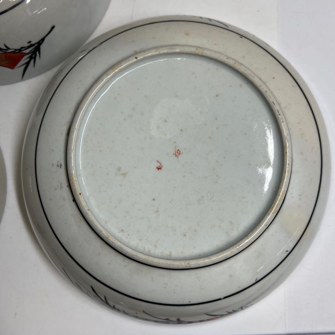 明治時代 九谷焼 三ツ鉢 東キ8-0204②