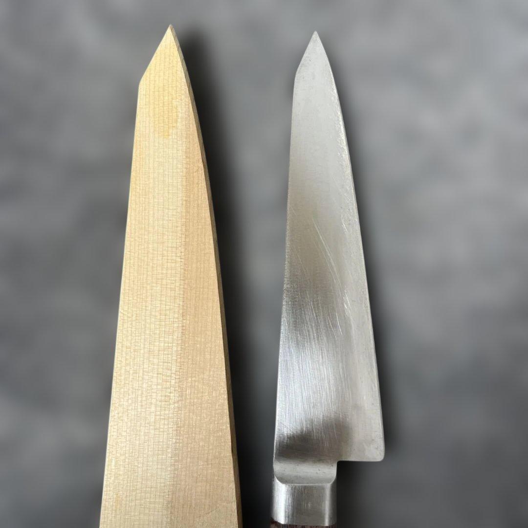 堺刀司　正重作　骨切り包丁 15cm 刃カバー付き