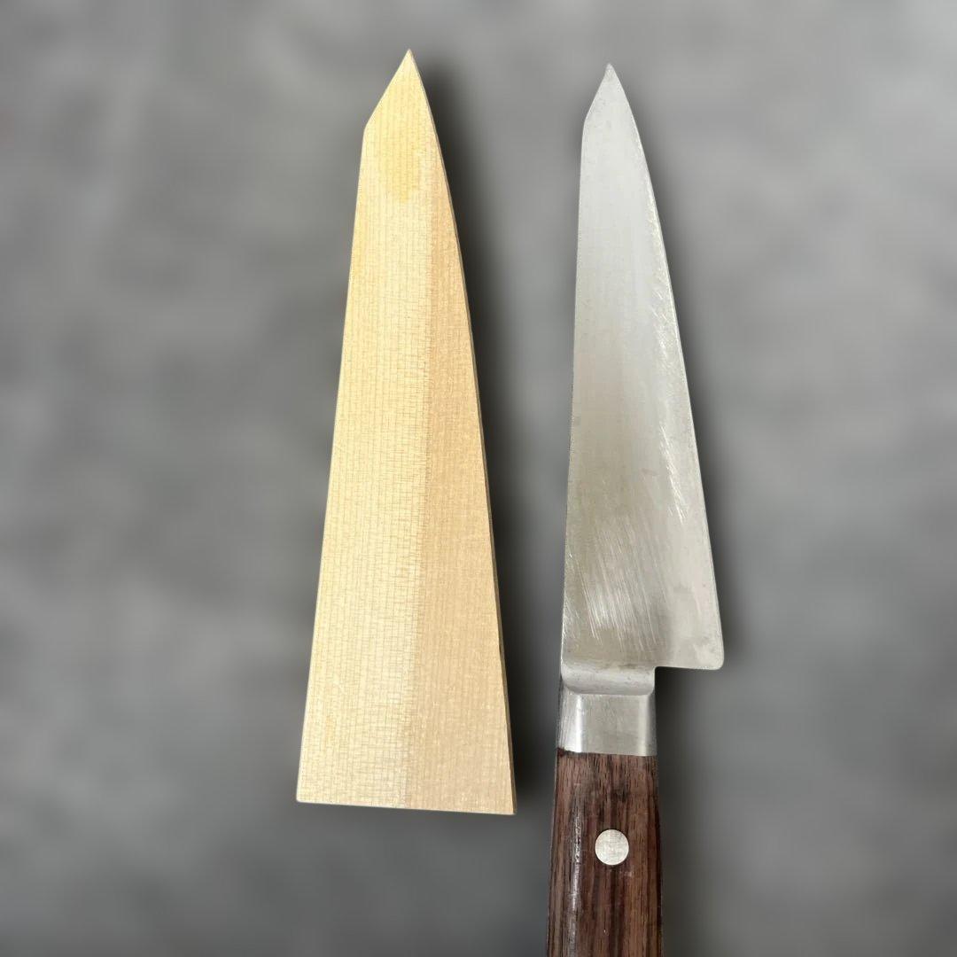 堺刀司　正重作　骨切り包丁 15cm 刃カバー付き