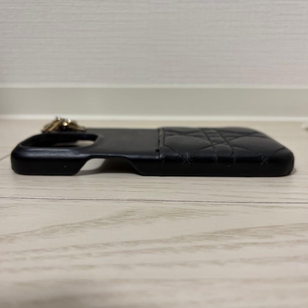 【良品】Dior　LADY DIOR　iPhone15ProMaxケース　羊革