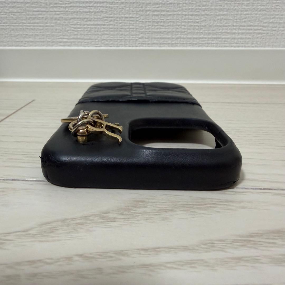 【良品】Dior　LADY DIOR　iPhone15ProMaxケース　羊革