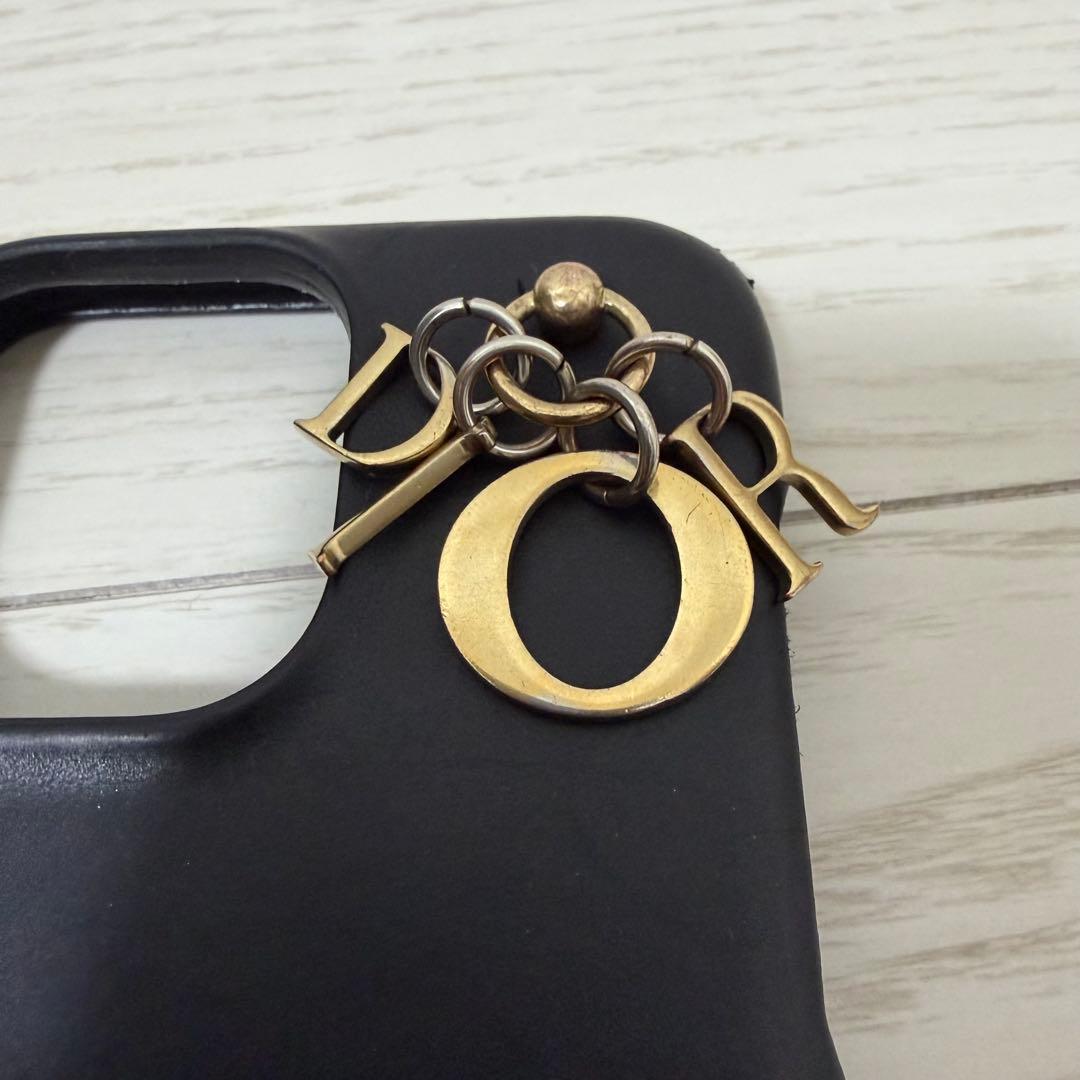 【良品】Dior　LADY DIOR　iPhone15ProMaxケース　羊革