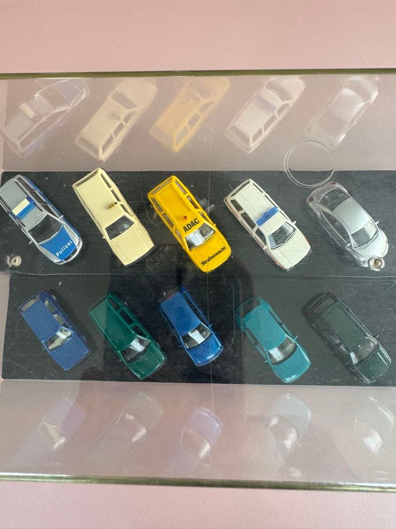 さらに大幅値下げ‼️HOゲージ1/87ミニカーセット10台ケース付き全てドイツ製