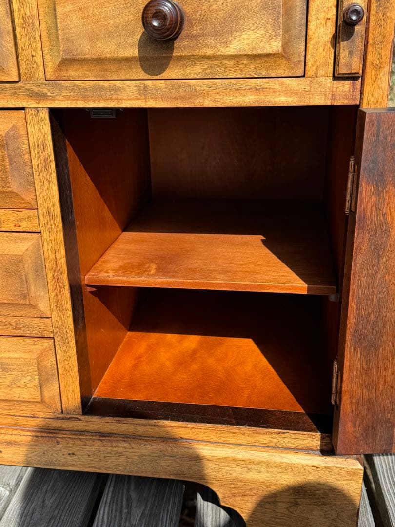 ♪北海道民藝家具♪ライティングビューロー♪総天然木♪塗装アレンジ品♪