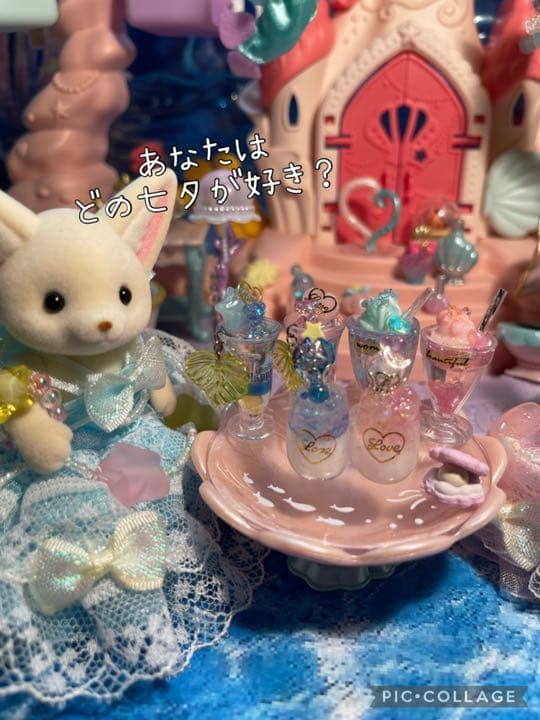 七夕ジュース＆パフェ＆ゼリー