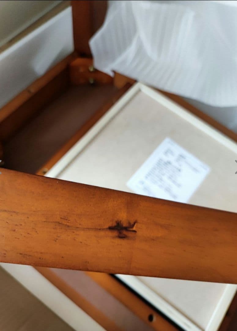 ダークブラウン デスク A4収納可　引き出し付き　作業デスク　コンパクト