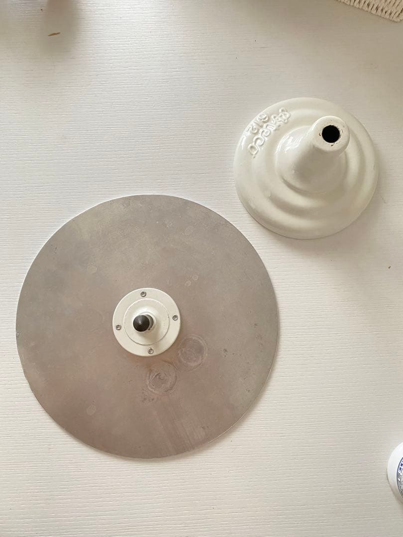 回転式　　シルバー/ホワイト ケーキスタンド