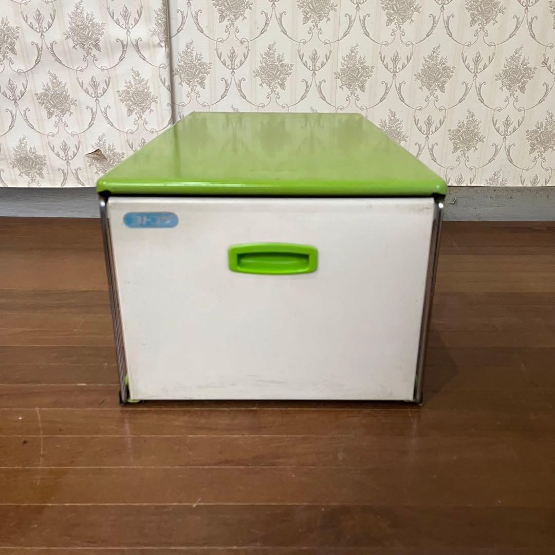【アンティーク】昭和レトロ レトロポップ ヨドコウ スチール 収納ケース 古道具