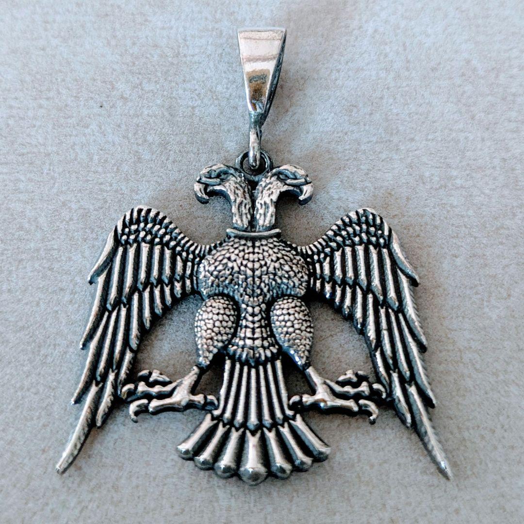 NEW＊トルコ製シルバー925ペンダントトップ( 双頭の鷲)