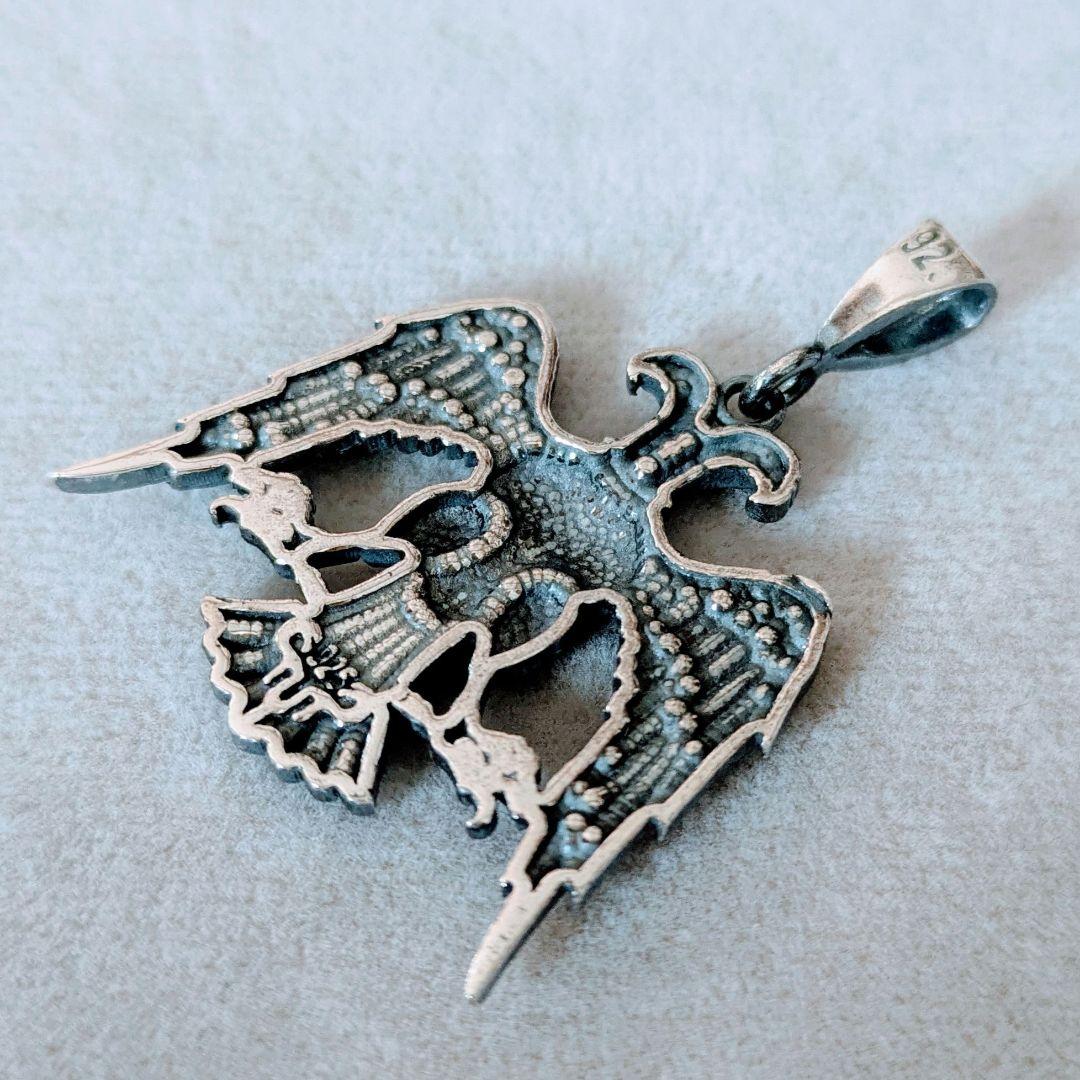 NEW＊トルコ製シルバー925ペンダントトップ( 双頭の鷲)