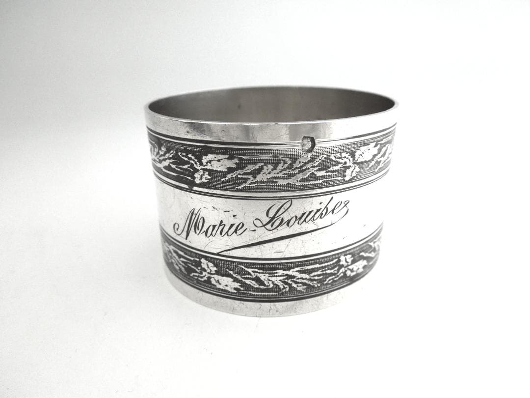 フランス　シルバーナプキンリング　　　純銀