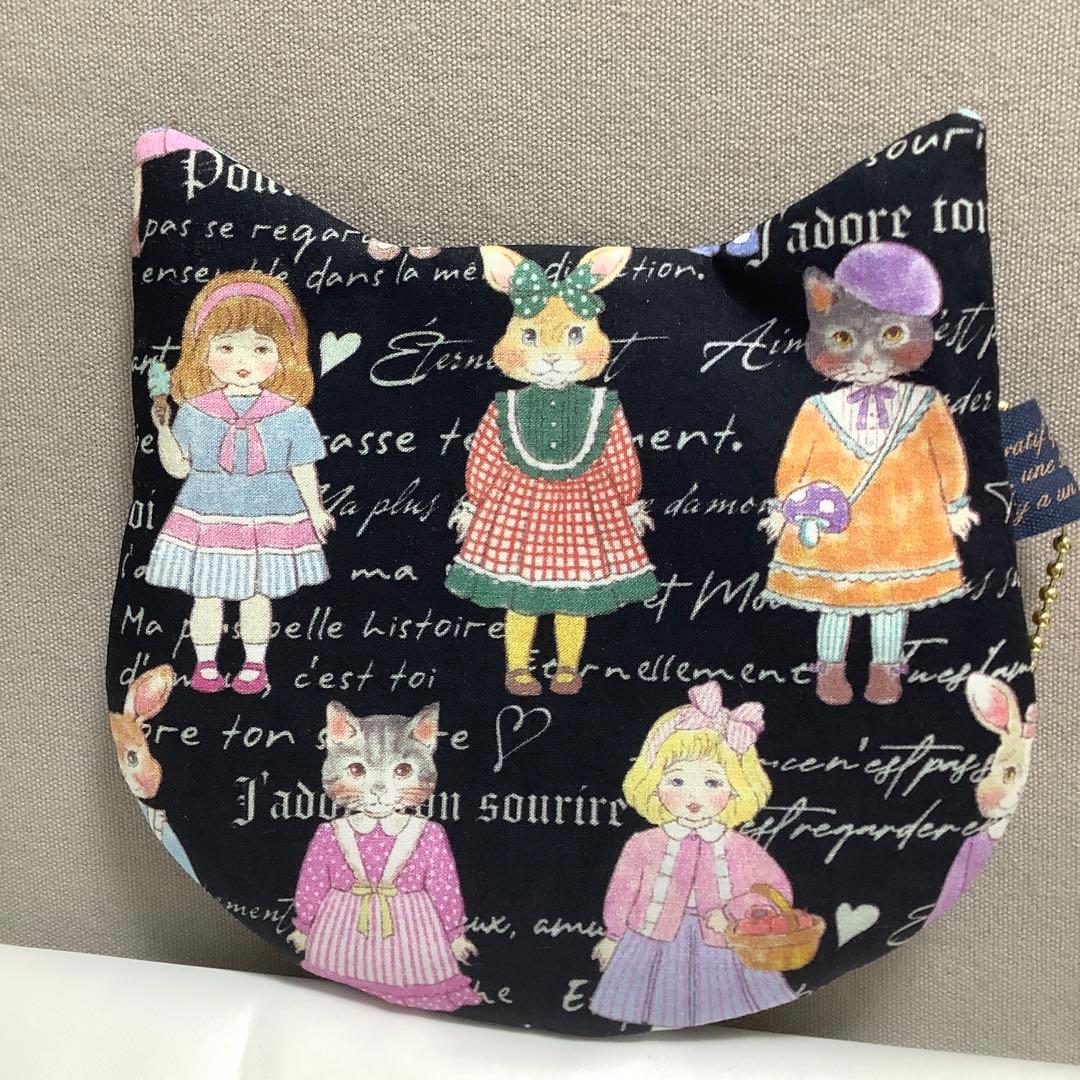 ハンドメイド　ジョリーフルール　マイリトルテイラー　トートバッグ　猫ポーチ