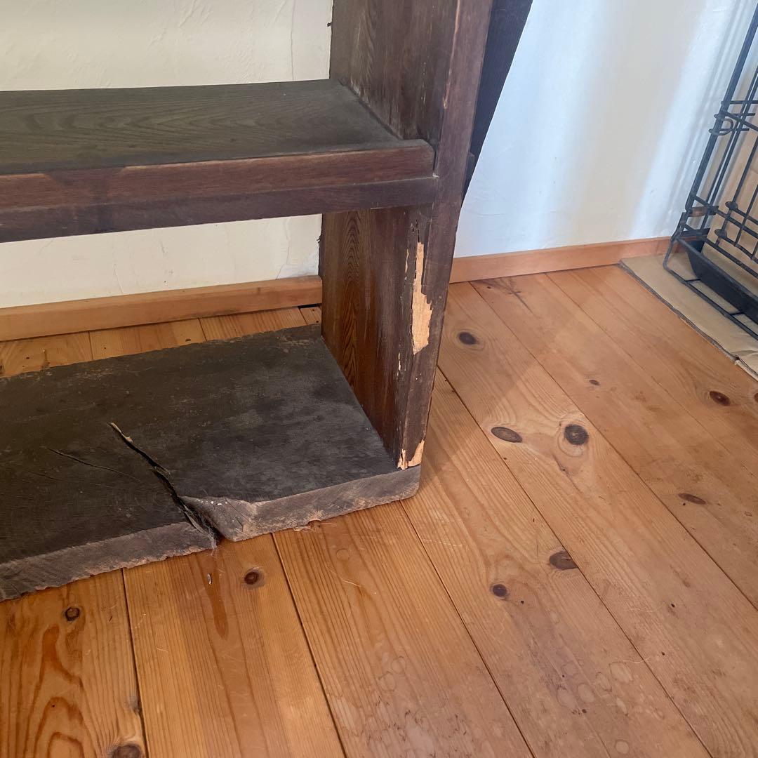 【希少】楔のオープンラック 和モダン・古民家・ナチュラルインテリア 昭和レトロ