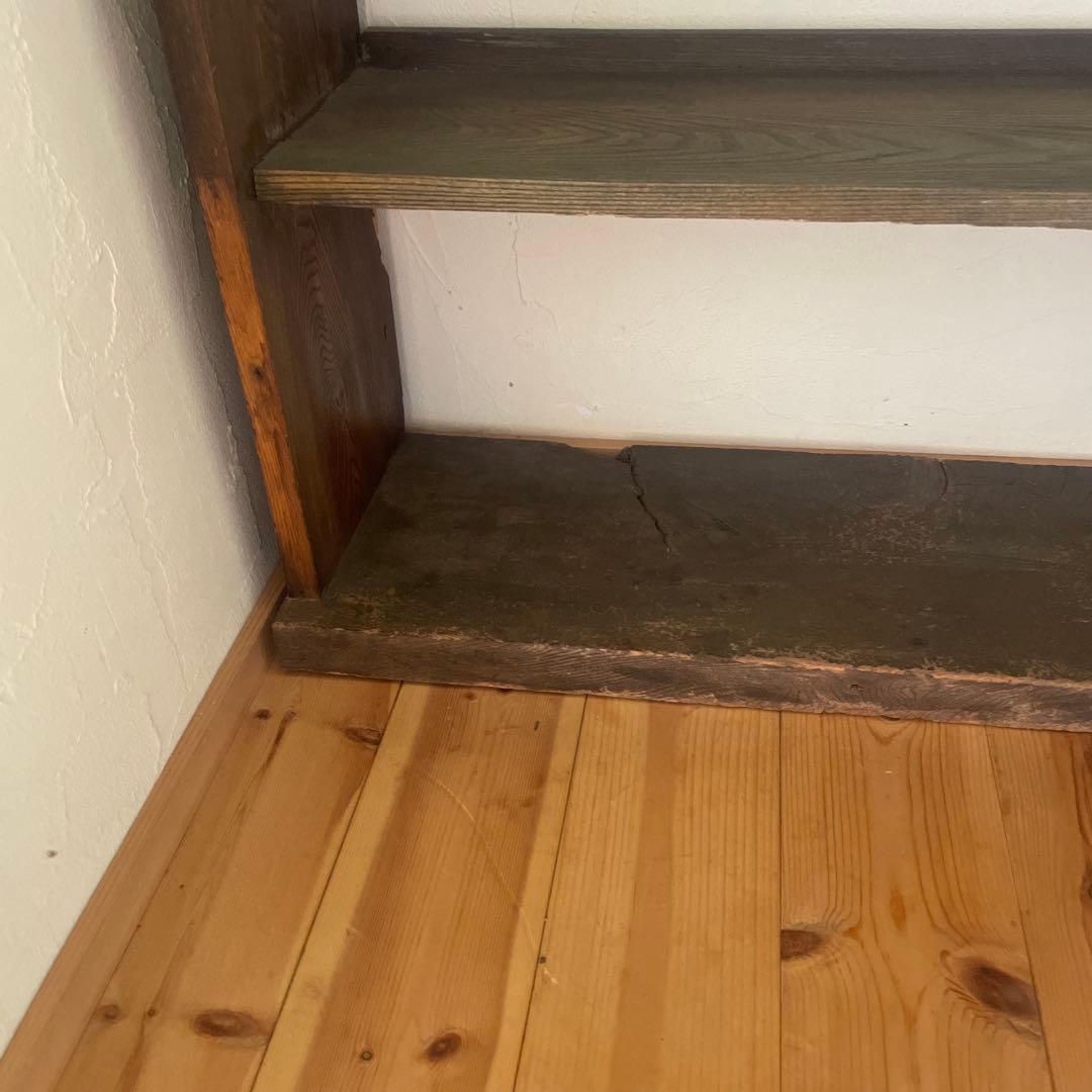 【希少】楔のオープンラック 和モダン・古民家・ナチュラルインテリア 昭和レトロ