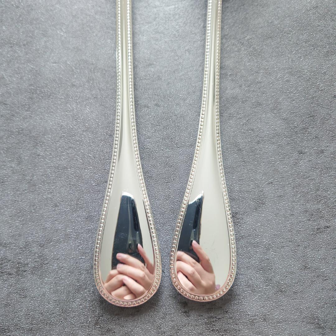 美品 クリストフル パール サービングフォーク サービングスプーン