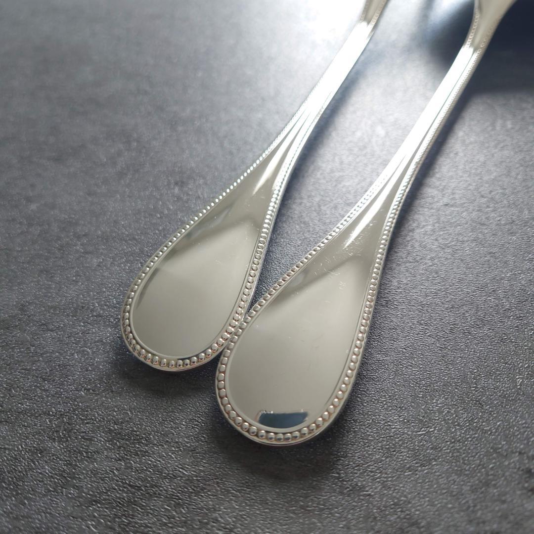 美品 クリストフル パール サービングフォーク サービングスプーン