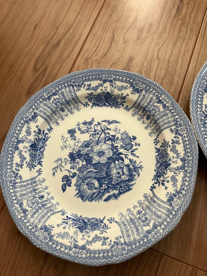 バーレイ　フローラ　プレート２枚セット 　※2月末までの特別出品