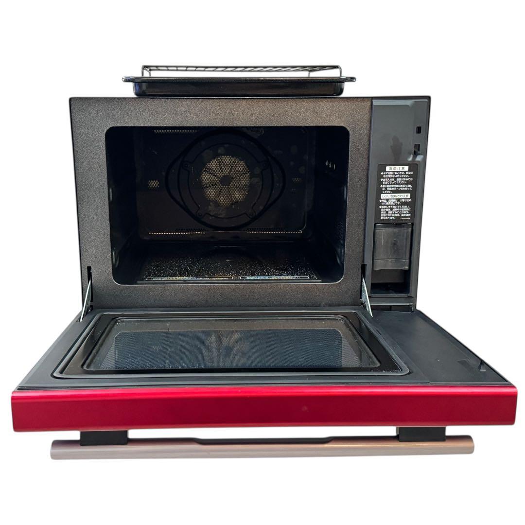 【美品・動作確認済】SHARP ヘルシオ AX-S1-R ウォーターオーブン 赤