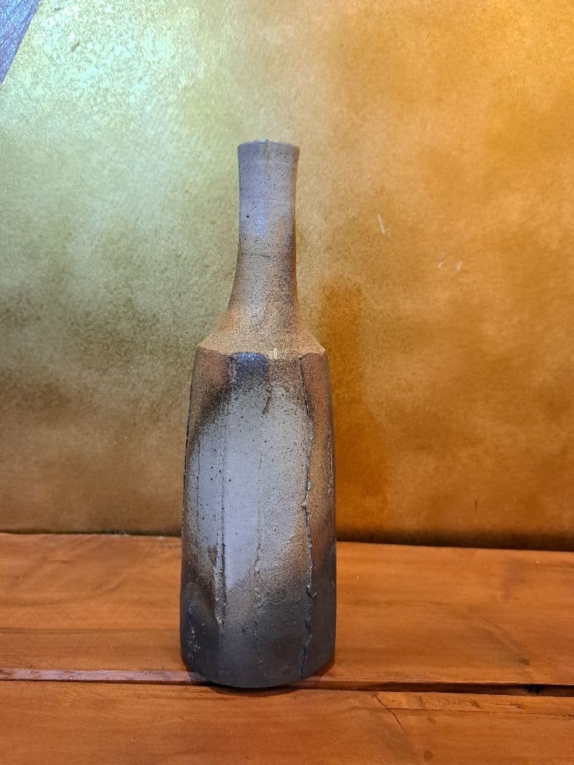 熊野焼　皿谷実　一輪挿し　花入れ