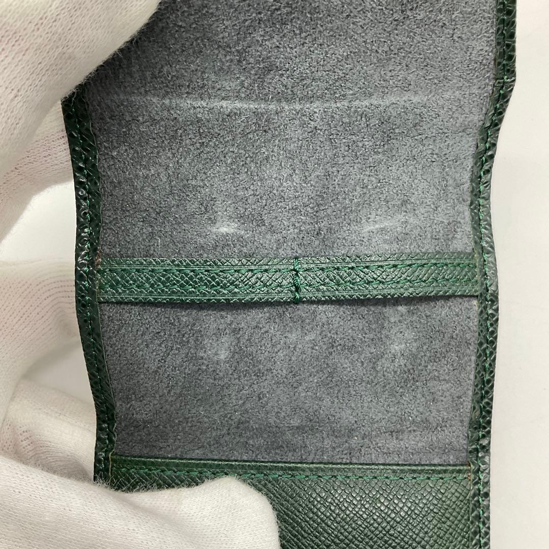 LOUIS VUITTON ルイヴィトン タイガ カフスケース グリーン3_67