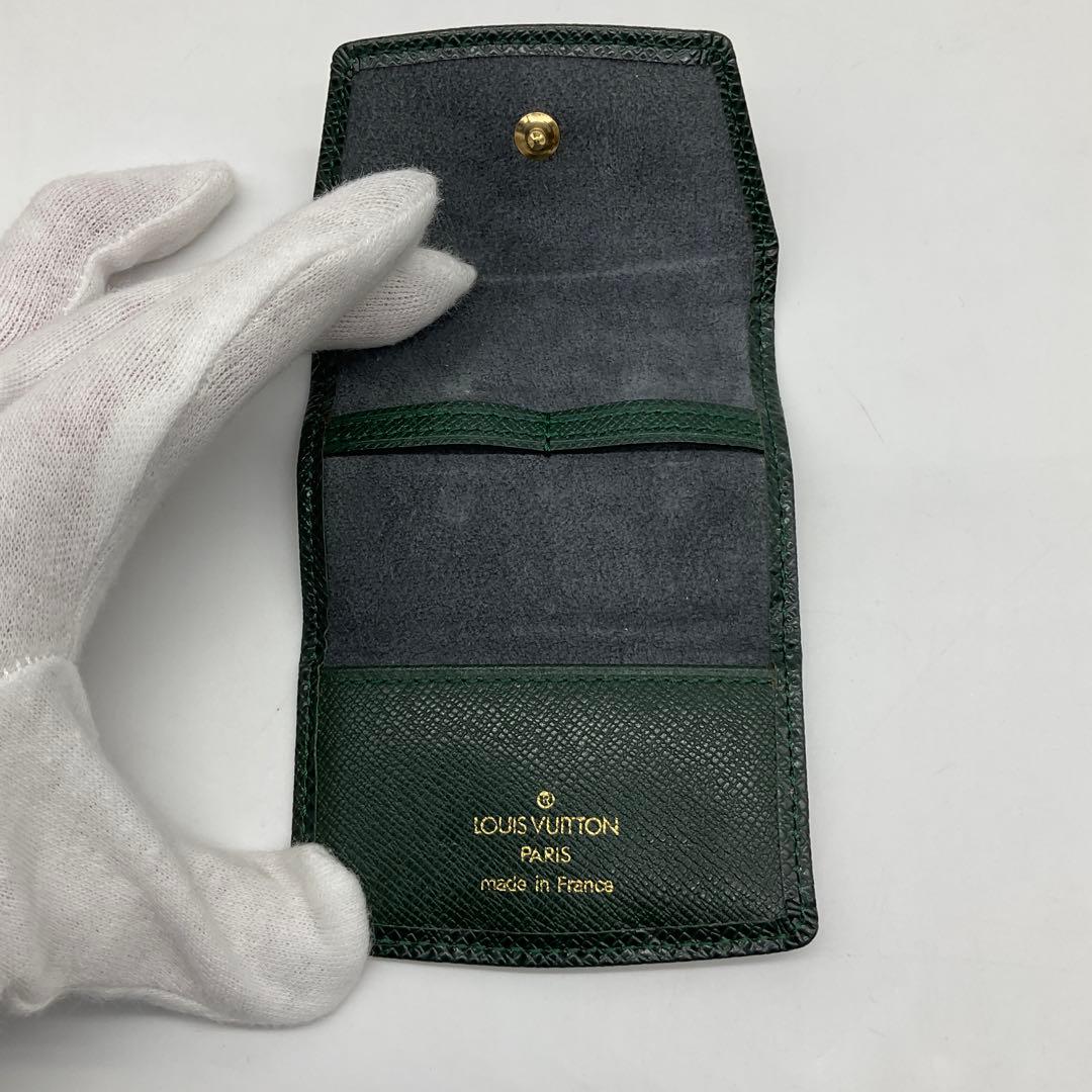 LOUIS VUITTON ルイヴィトン タイガ カフスケース グリーン3_67