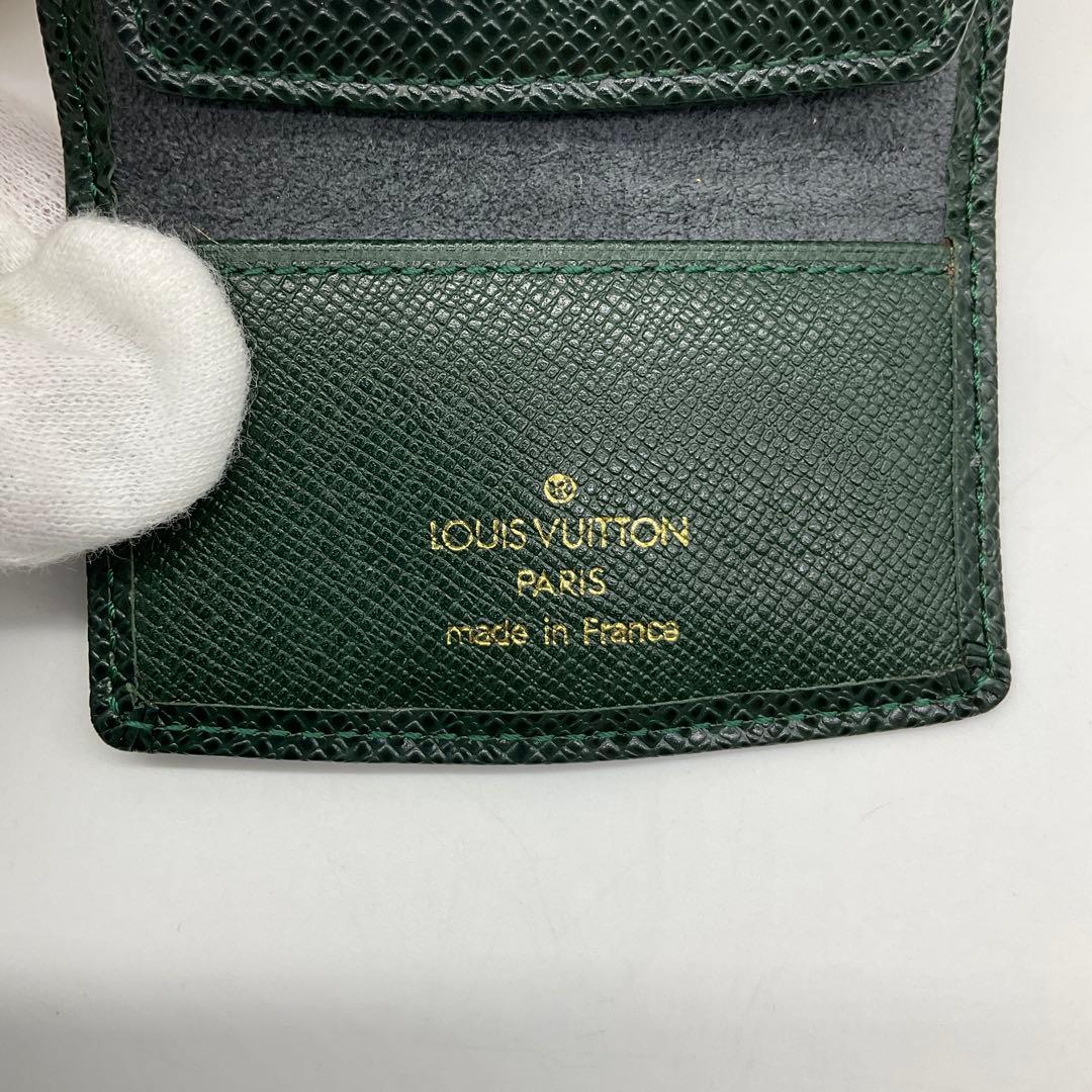 LOUIS VUITTON ルイヴィトン タイガ カフスケース グリーン3_67