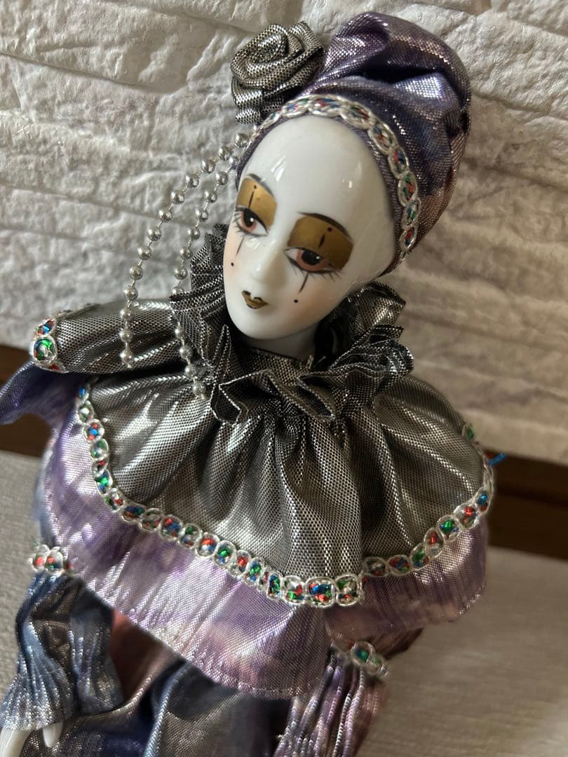 道化師ピエロ　人形　インテリア　置物　ドール