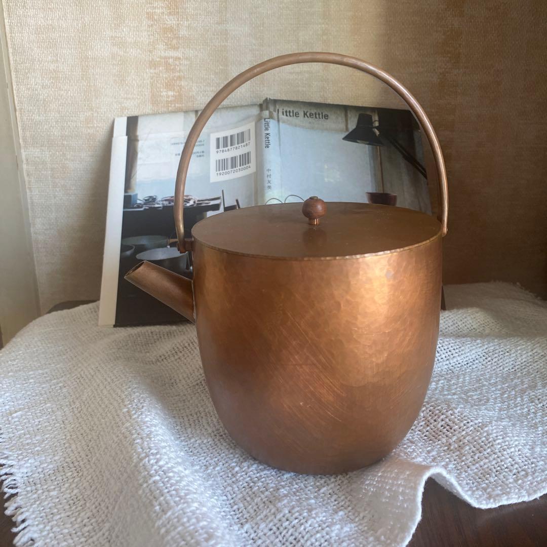中村友美　金工家　小さなやかん　銅 Little kettie本付き