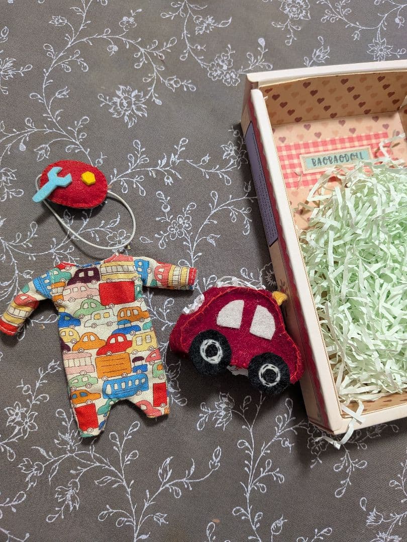 OB11 オビツドール　人形　お洋服セット　男の子　車　海外作家様　ハンドメイド