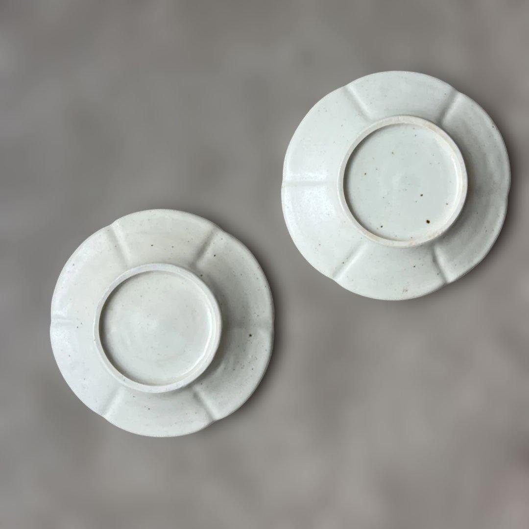 境知子さん　輪花皿　2枚セット