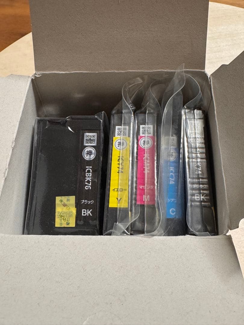 EPSON インクカートリッジ IC4CL76 4色+黒大容量　使用期限切れ