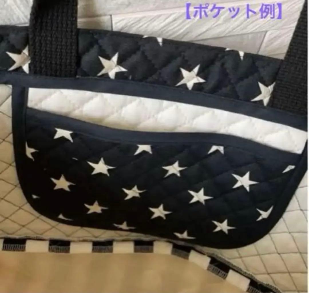 【オーダーメイド】入園入学グッズ　働く車生成り×デニム柄