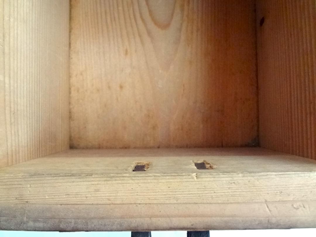 アンティーク　木箱　蓋付き　錠前　木製　明治　年代物　おすすめ品　希少品　激レア