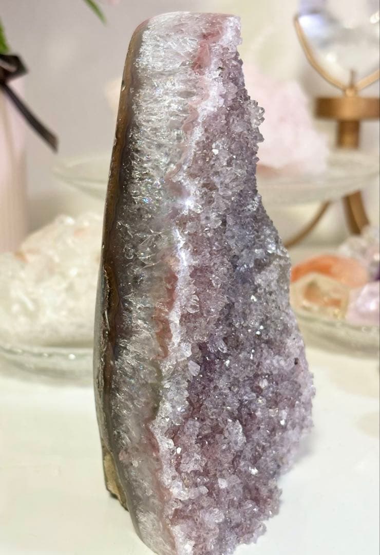 レア　高品質　ピンクパープルアメジスト　BIGドーム　キラキラ