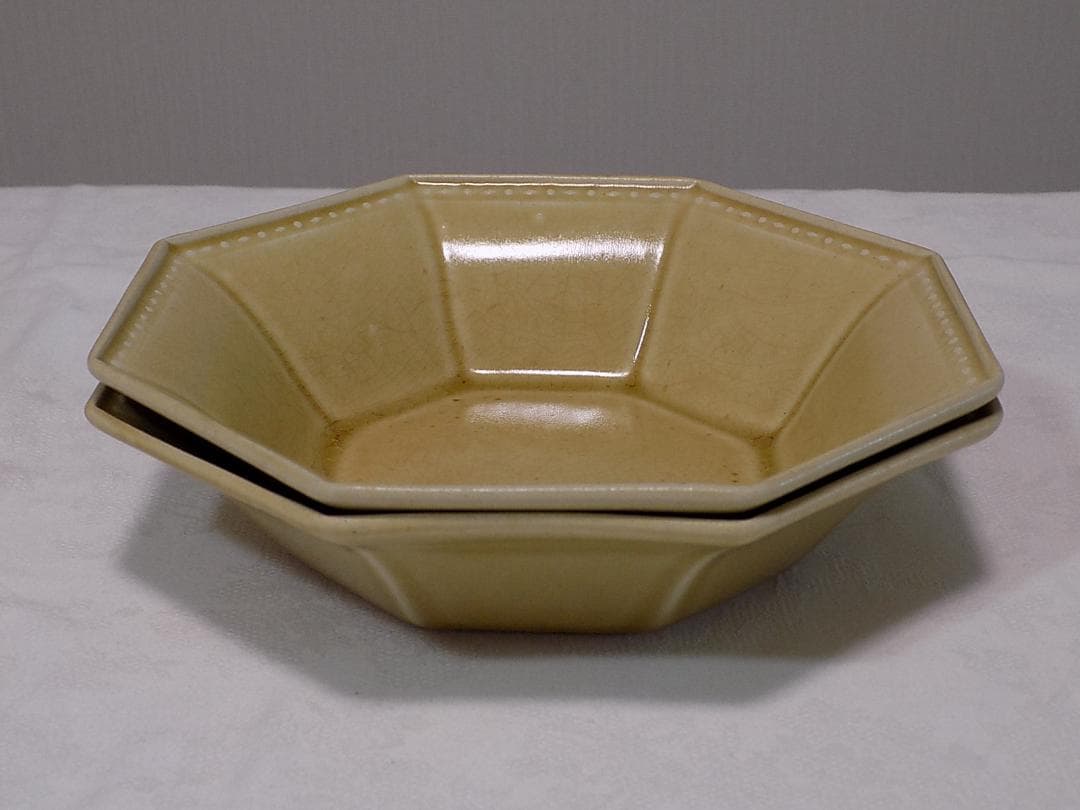 吉田健宗　八角鉢皿　２個セット　数回使用