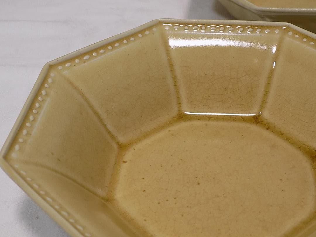 吉田健宗　八角鉢皿　２個セット　数回使用