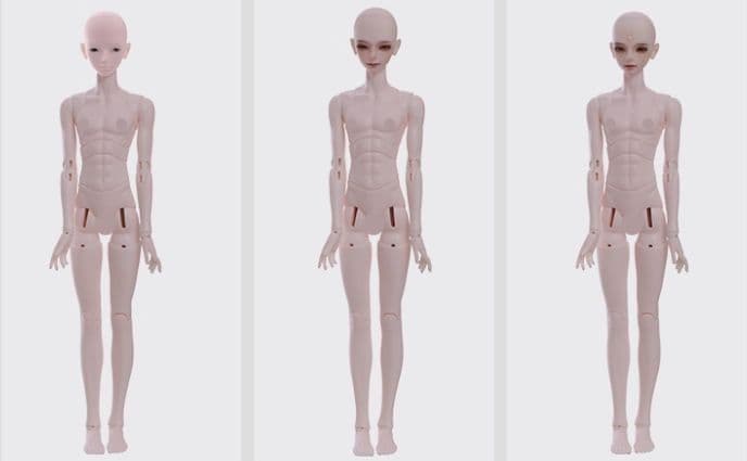 AX504 BJD 1/4 ドール本体  球体関節人形 ハンドメイド