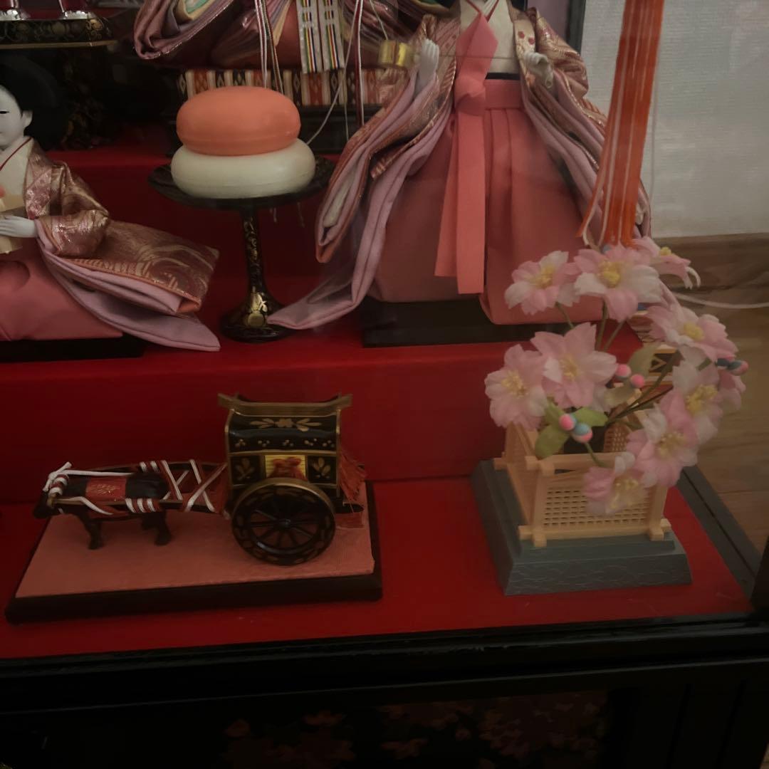 ガラスケース入り雛人形(オルゴール付き) ★即日発送いたします！★