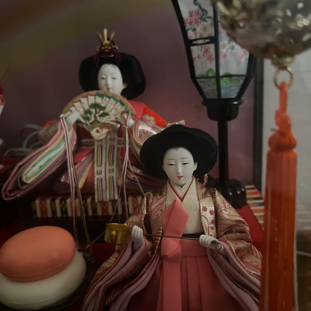 ガラスケース入り雛人形(オルゴール付き) ★即日発送いたします！★