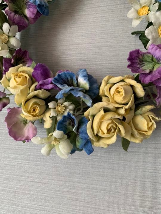 染め花アートフラワーのリース