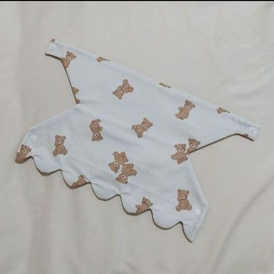 エルゴ用 よだれカバー 『ホワイト地 くま全身柄』