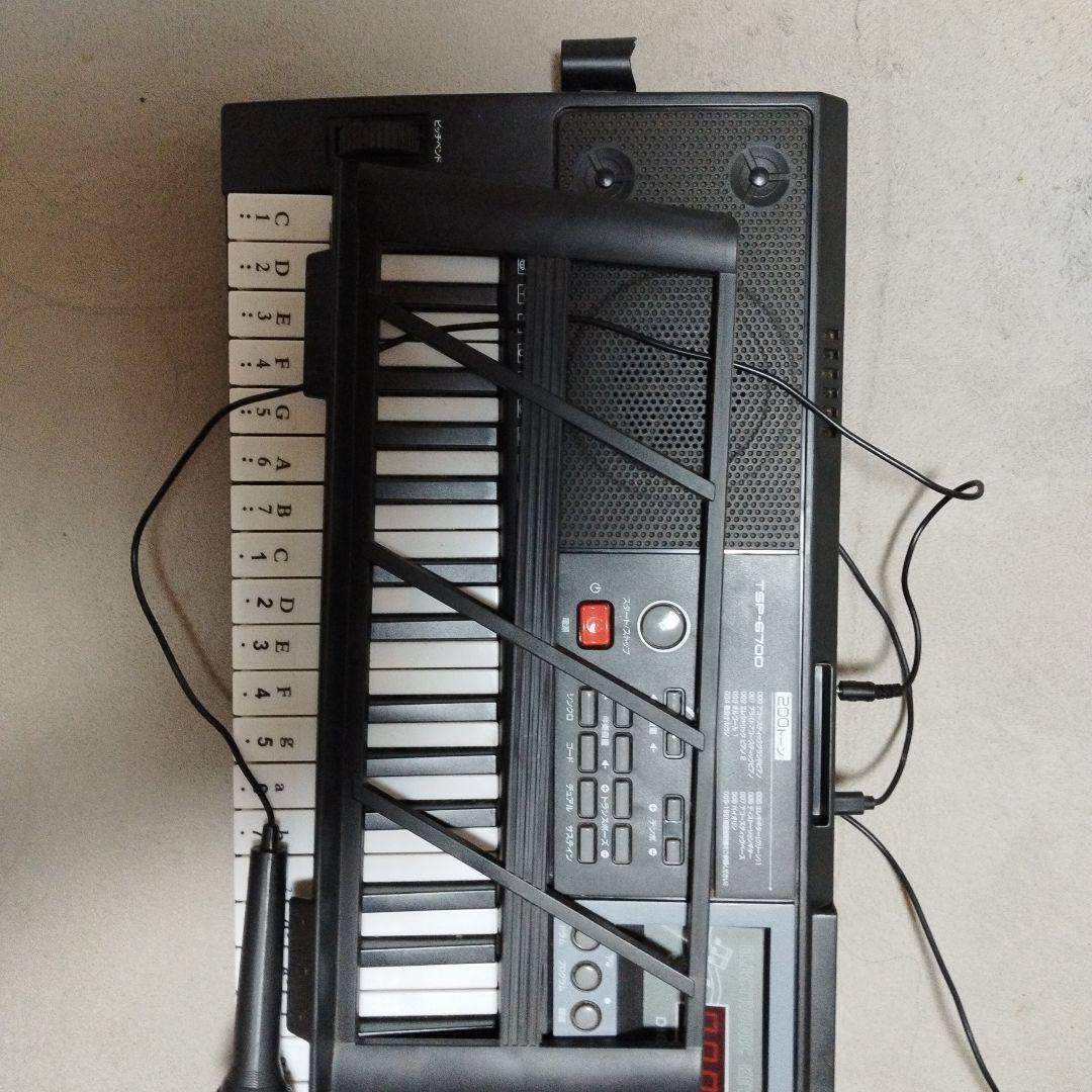 61鍵電子キーボード マイク付き